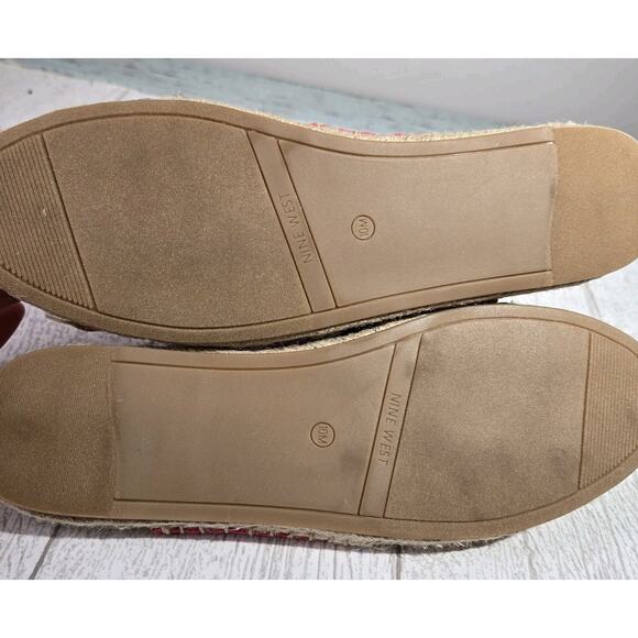 NINE WEST Womens Sandals Hamden Spadrille Criss Cross Multicolor Size 10M Boho - Picture 5 of 6